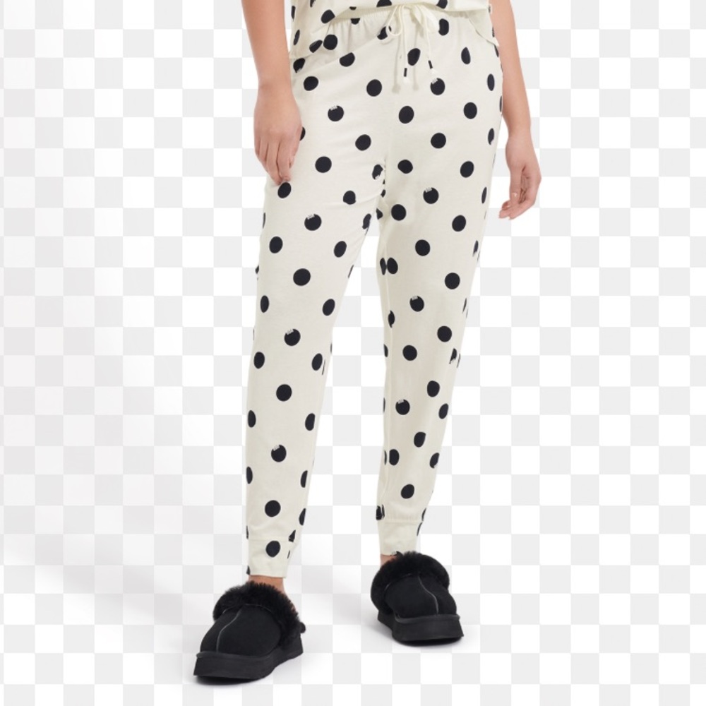 UGG Cream and Black Polka Dot jogger Pants